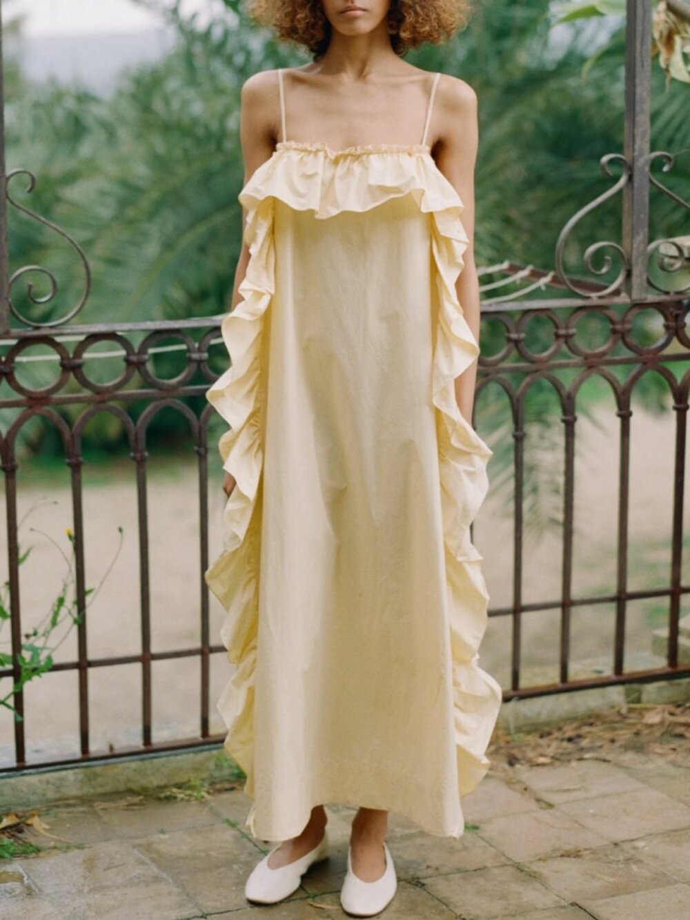 Sea New York Lisette Midi Dress US6 Light Yellow - Picture 1 of 8